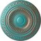 Ekena Millwork Artis Ceiling Medallion (Fits Canopies up to 6 7/8"), 15 3/4"OD x 1 3/8"P, Copper Green Patina CM15ARCGS - alternate 1